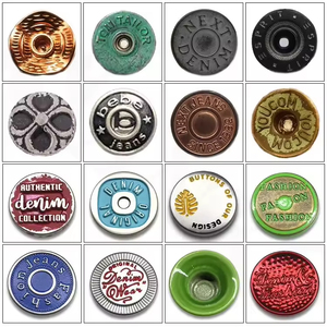 Sanko Nhà Máy Tùy Chỉnh Khắc Biểu Tượng Cổ Điển Mô Hình Nickel-Miễn Phí Có Thể Giặt Quần Áo Áo Khoác Kim Loại Kẽm Hợp Kim Denim Jeans Nút - Product Image 1