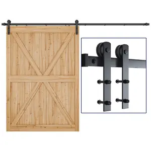 Modern Design Wood Interior Barn Doors Kits Sliding Barn Doors With Hardware