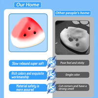 Hete Aanbieding Kawaii Watermeloen Squishies Zachte Langzaam Stijgende Knijp Speelgoed Stressverlichting Voedsel Fidget Speelgoed Nieuw Promotioneel Artikel