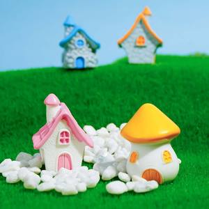 Ornamento di accessori per la decorazione del Micro paesaggio del fungo della piccola casa della stanza retrò del mucchio di pietra creativa - Product Image 4