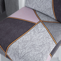 Housse élastique géométrique en spandex pour chaise de salle à manger Housse extensible pour mariage Hôtel Banquet Salle à manger