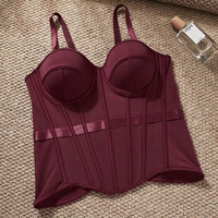 Camisole Bustier Corset en Maille Respirante avec Baleines, Effet Amincissant et Sculptant pour Usage Quotidien et Soirées