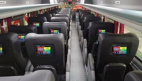 10.1 inci Android 1280*800 Monitor Mobil Bus VOD sesuai permintaan sistem hiburan USB LCD kursi belakang TV untuk Hiburan Tempat duduk belakang