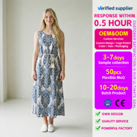 Collection Été 2026 : Robe Décontractée Femme Tendance Style Européen à Imprimé Ethnique