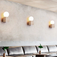 Vente flash : Luminaire mural encastré LED en travertin minimaliste 60 cm, température de couleur réglable