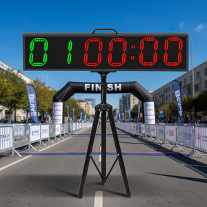 Chronomètre sportif électronique GPS étanche pour course de <span class=keywords><strong>marathon</strong></span> en extérieur, affichage LED, grand chronomètre sportif en alliage d'aluminium - Product Image 6