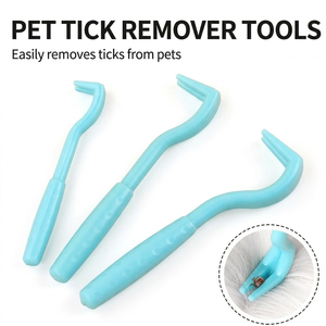 Kit d'outils SHIYUAN pour l'élimination des tiques, pinces anti-puces pour chiens et chats, kit d'extraction de tiques 3 tailles - Product Image 2