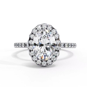 Anillo de Diamantes Ovalados de Estilo Vintage Más Vendido para Mujer, Joyería de Compromiso de Diseño Antiguo de Lujo, Disponible en Cantidad al por Mayor - Product Image 3