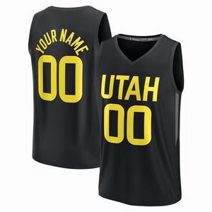 Offre Spéciale haute qualité basket-ball américain cousu imprimé maillot en gros NBaing <span class=keywords><strong>Utah</strong></span> tous les joueurs nouveaux vêtements de sport chemise hauts - Product Image 4