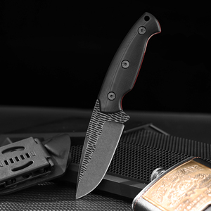 Yangjiang Fabriek <span class=keywords><strong>1095</strong></span> Koolstofstaal Jachtmessen G10 Handvat Zwarte Outdoor Vast Mes Wandelmessen - Product Image 3