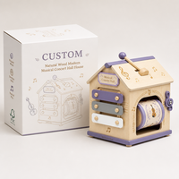 Maison de jeu en bois sur le thème de la musique, jouets Montessori en bois pour tout-petits, jeu à domicile, éducation précoce, apprentissage du rythme et de la cognition
