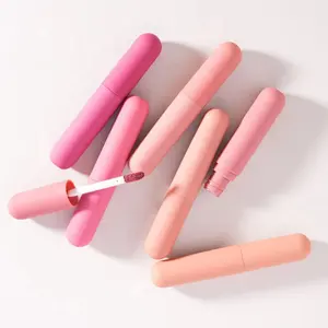 6 색 립 스테인 나만의 브랜드 립 틴트 만들기 보습 액체 광택 개인 라벨 립 틴트