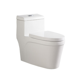 Inodoro de cerámica Aivijia V6074 con tanque bajo integrado para hotel, de montaje en el suelo. - Product Image 3