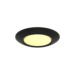 Luz de disco LED de 9 "5CCT seleccionable 1300 LM, luz de techo LED de montaje en superficie regulable, luz de montaje empotrado de perfil bajo con clasificación húmeda