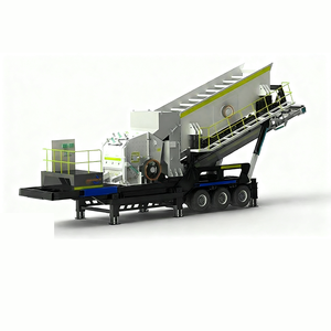 Station de concassage mobile tout-en-un haute efficacité avec moteur AC à mâchoires, pour l'extraction minière, les carrières, les roches et les agrégats, capacité 1-3 t/h - Product Image 1