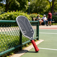 Raquette de pickleball professionnelle de haute qualité, légère, portable, personnalisable, en fibre de carbone T700 sablée de 16 mm, ergonomique