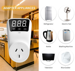 Hlp02 bảo vệ điện áp tự động thiết lập lại trên dưới Điện áp bảo vệ ổ cắm hiển thị kỹ thuật số điện bảo vệ tăng AU cắm - Product Image 4