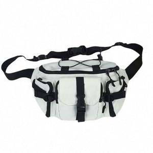 Échantillon gratuit Sac de poitrine en toile personnalisé noir pour homme Imperméable et tendance Multifonctionnel Sangle Sangle Sangle - Product Image 1