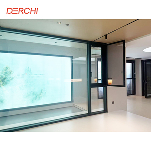 DERCHI Double-Glass Impact-Resistant Aluminum Large <strong>Panel</strong> Swing Casement <strong>Window</strong> Custom <strong>windows</strong> for Bedroom - Product Image 3
