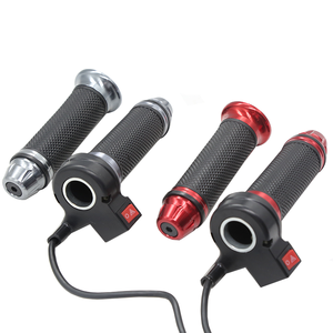 Interrupteur de moto et accélérateur de vélo électrique Xsh Nj111 modifiés gris/rouge, double clignotant, fonctions personnalisables - Product Image 2