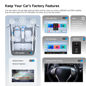 Xe đa phương tiện Player Car Stereo đơn vị đứng đầu 10 inch Android đài phát thanh 8 + 256 gam Carplay màn hình cho tacoma 2015+ - Product Image 5