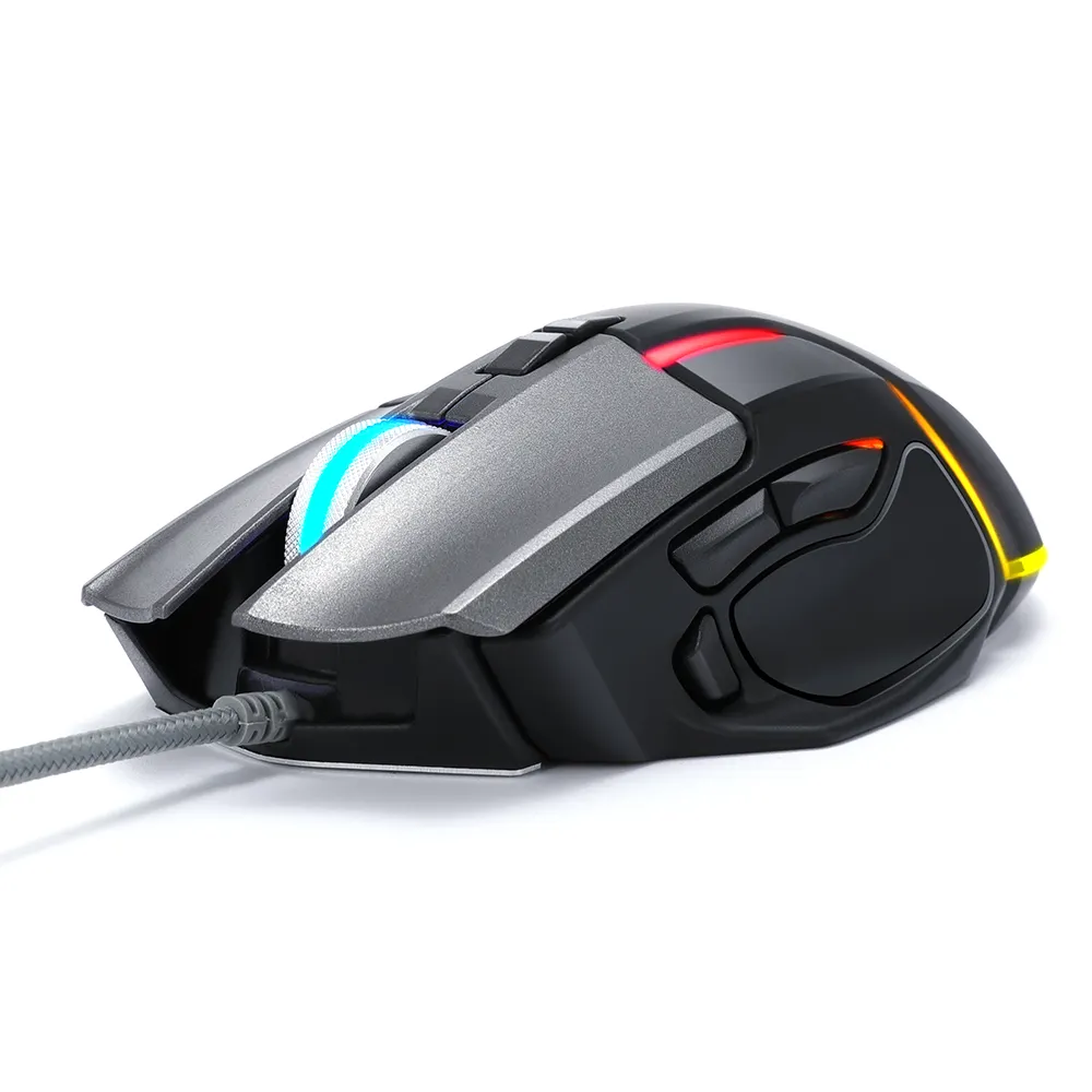 TWOLF Professional RGB Gaming Mouse Ergonomic DPI Adjustable Macro Programme for Gamer Mouse Gaming for PC Laptop