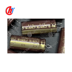 ELNA 820UF 16V RJH เส้นผ่านศูนย์กลาง 10 มม. ตัวเก็บประจุแบบอิเล็กโทรลีติค 16V 820U ตัวเก็บประจุ - Product Image 1