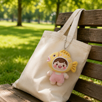 Porte-clés en peluche personnalisé, personnage de dessin animé poisson Taiyaki, breloque de sac Kawaii, cadeau pour enfants, vente en gros