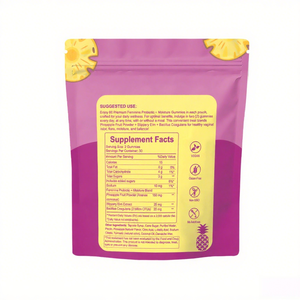 Gummies Probiotiques Véganes pour Femmes : Favorisent l'Équilibre du pH, la Santé Intestinale et le Système Immunitaire, avec Orme Rouge - Product Image 5