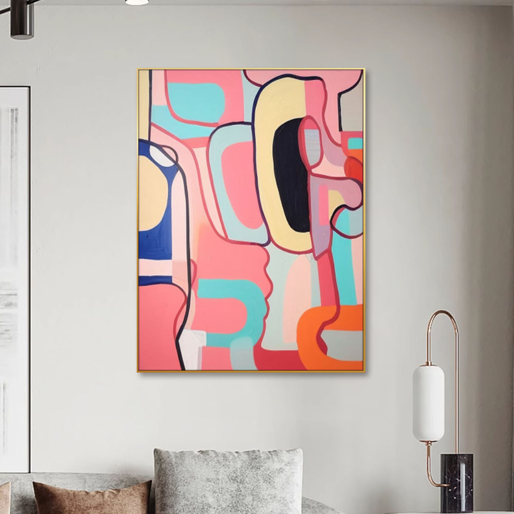Extra Large Canvas Modern Abstract Oil Painting Colorful Original Wall ...
