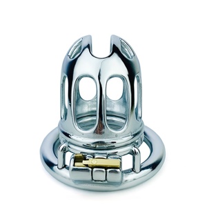 Dispositivo de Castidad Masculino Largo FRRK, Jaula para Pene, Control Corporal, Anillos Metálicos para Pene con Ranura de Bloqueo, Juguetes Sexuales Fetiche con Bloqueo para Hombres - Product Image 3