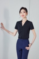 Chemise de travail élégante pour femme, uniforme professionnel pour réceptionniste d'hôtel