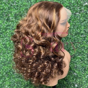 <span class=keywords><strong>MS</strong></span> Mary Raw Chưa Qua Chế Biến Bouncy Lớp Biểu Bì Phù Hợp Tóc Siêu Đôi Rút Ra Ren Phía Trước 13*4 Nguyên Liệu Tóc Giả Tóc Con Người Nhà Cung Cấp - Product Image 6