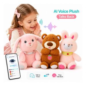 Peluches d'ours IA en gros, en coton, robot interactif vocal, assistant tactile, jouet câlin, cadeau pour enfants 8 ans et plus - Product Image 1