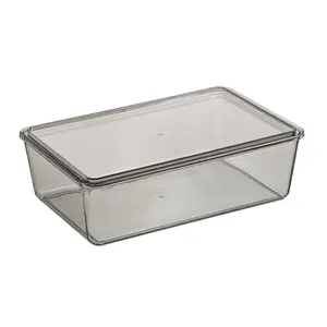 Contenitore in plastica per contenitori profondi con coperchio organizzazione per snack alla frutta o cibo nell'armadio della dispensa della cucina