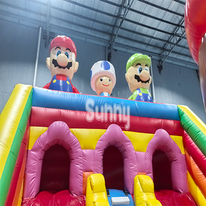 Parque <span class=keywords><strong>de</strong></span> Juegos Inflable Grande para Exteriores, <span class=keywords><strong>Castillo</strong></span> Inflable con Tobogán Seco, Parque <span class=keywords><strong>de</strong></span> Trampolines <span class=keywords><strong>Mario</strong></span> <span class=keywords><strong>Bros</strong></span> - Product Image 6