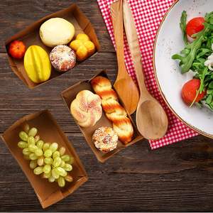 Bandejas de Cartón Desechables para Alimentos, Contenedores Pop-Up de 4 Esquinas para Cenas de Cine, Fiestas y Picnics - Product Image 2