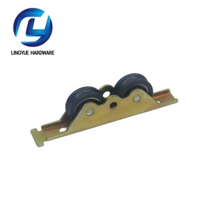 U V Ranura Nylon Polea Ventana Rodillo Carcasa De Hierro Ventana Deslizante Armario Tándem Rodillo Rouleau De Fenetre Coulissante - Product Image 2