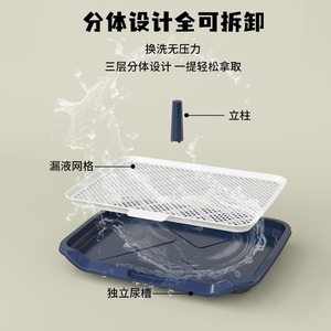 Toilettes pour chiens, vente en gros à partir d'une seule pièce, toilettes anti-dérapantes pour chiens, pour petites, moyennes et grandes races, toilettes plates lavables pour chiens. - Product Image 3