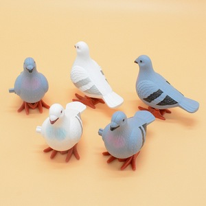 Juguete de paloma de cuerda Jincan para niños, juguete pequeño de simulación de animalito lindo con cadena para cuerda y rebote, juguete para bebé - Product Image 2
