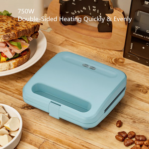 UE/États-Unis Machine à Sandwich automatique pour la maison Plaque antiadhésive Gaufrier Grill électrique pour usage extérieur <span class=keywords><strong>Presse</strong></span> à sandwich - Product Image 3