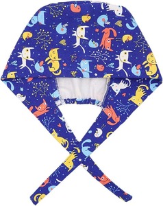 Gorras <span class=keywords><strong>de</strong></span> exfoliación dental Bouffant Tie Back Hat Unisex Sweatband Animales lindos Suave transpirable para asistentes dentales - Product Image 2