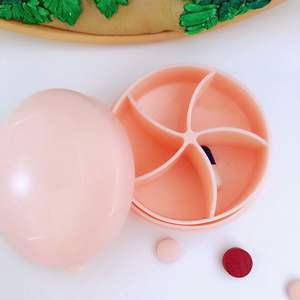 Plastic 5 Compartment Pill <b>Container</b> | Handy Box <b>for</b> Vitamins, <b>Tablets</b> & Capsules - Product Image 3