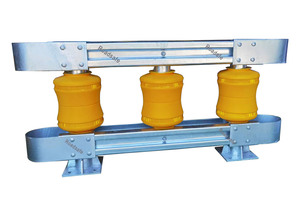 Système de barrière de sécurité routière à rouleaux anti-impact, garde-corps rotatif pour autoroute, interchange, pont, zone courbe - Product Image 3