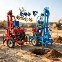 Machine de forage automatique montée sur tracteur pour puits d'eau et mines
