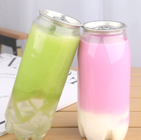 Couvercle détachable bouteille en plastique PET peut ensemble pour boisson de jus de café
