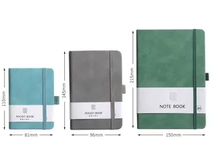 パーソナライズされたカスタム学用品A5 Libretas Planner Journal Diary PUレザーカバーノートブック (ゴムバンド付き)