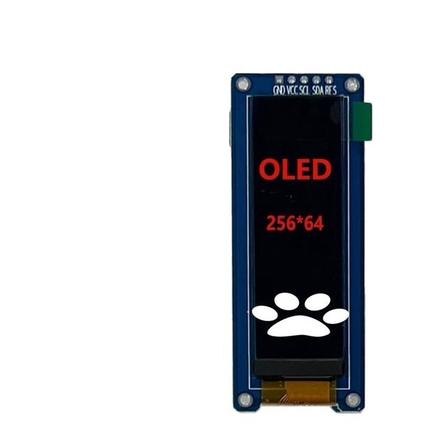 2.1 3.1 5.5 Inch Monochrome White Display SH1122 SSD1322 PMOLED Screen 256*64 Resolution OLED Module