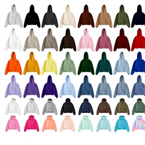 Sweat-shirt à capuche surdimensionné personnalisé en molleton vierge, coton épais, unisexe, OEM ODM, streetwear, logo personnalisé - Product Image 1