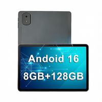 Tablette 11 pouces Android 16 1920 x 1200 Écran tactile Processeur Octa Core T765 6 Go de RAM 128 Go de ROM Batterie Mega 8000 mAh 5G Tablette PC Cellulaire